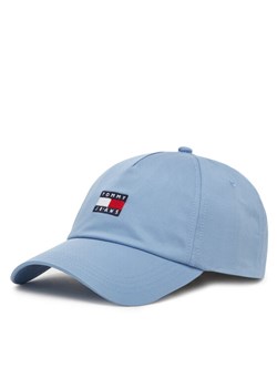Czapka z daszkiem Tommy Jeans Heritage Core 5 Panel AW0AW16991 Błękitny ze sklepu eobuwie.pl w kategorii Czapki z daszkiem damskie - zdjęcie 183699274