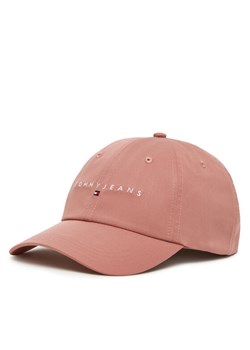 Czapka z daszkiem Tommy Jeans Linear Logo 6 Panel AW0AW16868 Różowy ze sklepu eobuwie.pl w kategorii Czapki z daszkiem damskie - zdjęcie 183699290