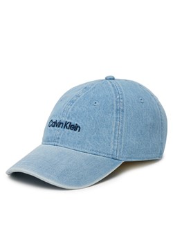 Czapka z daszkiem Calvin Klein Small Monogram LV04K5065G Niebieski ze sklepu eobuwie.pl w kategorii Czapki z daszkiem damskie - zdjęcie 183699322