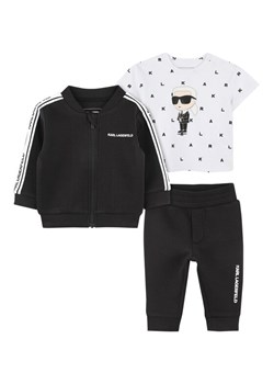 Karl Lagerfeld Kids Komplet dresowy Z30509 M Czarny Regular Fit ze sklepu MODIVO w kategorii Komplety niemowlęce - zdjęcie 183701090