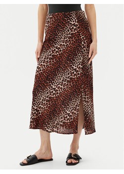 Pieces Spódnica midi Nya 17147811 Brązowy Regular Fit ze sklepu MODIVO w kategorii Spódnice - zdjęcie 183701130