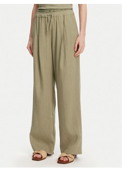 Marella Spodnie materiałowe Fred 2513131085 Zielony Wide Leg ze sklepu MODIVO w kategorii Spodnie damskie - zdjęcie 183701223