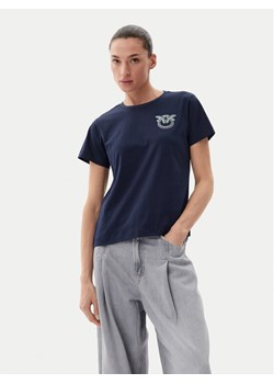 PINKO T-Shirt Nambrone 103320 A2G7 Granatowy Regular Fit ze sklepu MODIVO w kategorii Bluzki damskie - zdjęcie 183701250