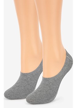 Marilyn 2-pack stopki damskie z silikonem szare Discreet, Kolor szary, Rozmiar 35-38, Marilyn ze sklepu Primodo w kategorii Skarpetki damskie - zdjęcie 183703593