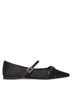 Półbuty Max Mara Satinflat 2514521272600 Czarny ze sklepu eobuwie.pl w kategorii Balerinki - zdjęcie 183704853