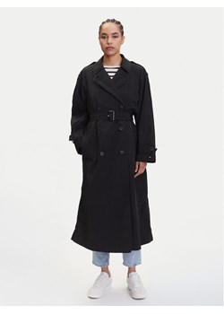 Tommy Hilfiger Trencz WW0WW45632 Czarny Oversize ze sklepu MODIVO w kategorii Płaszcze damskie - zdjęcie 183706422