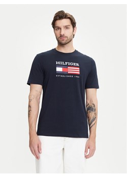 Tommy Hilfiger T-Shirt American Monotype MW0MW39843 Granatowy Regular Fit ze sklepu MODIVO w kategorii T-shirty męskie - zdjęcie 183706531