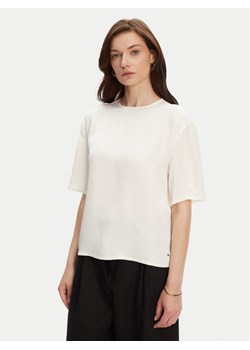 Tommy Hilfiger T-Shirt WW0WW45900 Écru Relaxed Fit ze sklepu MODIVO w kategorii Bluzki damskie - zdjęcie 183706560