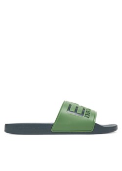 EA7 Emporio Armani Klapki 7X000108 AF15118 M8132 Zielony ze sklepu MODIVO w kategorii Klapki męskie - zdjęcie 183706612
