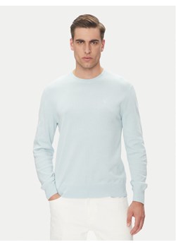 Calvin Klein Sweter LV040BM343 Niebieski Regular Fit ze sklepu MODIVO w kategorii Swetry męskie - zdjęcie 183706634