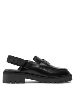 Sandały Calvin Klein Jeans Combat Sling Mule LTH Czarny ze sklepu eobuwie.pl w kategorii Balerinki - zdjęcie 183709802