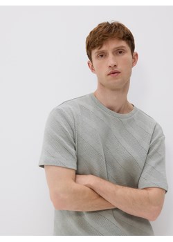 Reserved - Strukturalny t-shirt comfort fit - jasnozielony ze sklepu Reserved w kategorii T-shirty męskie - zdjęcie 183720652