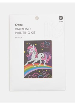Sinsay - Zestaw do malowania diamentami Jednorożec - fioletowy ze sklepu Sinsay w kategorii Zabawki - zdjęcie 183720952