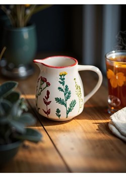 Sinsay - Ceramiczny dzbanek z motywem kwiatowym - wielobarwny ze sklepu Sinsay w kategorii Dzbanki i zaparzacze - zdjęcie 183720980