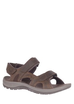 Merrell Skórzane sandały trekkingowe w kolorze brązowym ze sklepu Limango Polska w kategorii Sandały męskie - zdjęcie 183722560