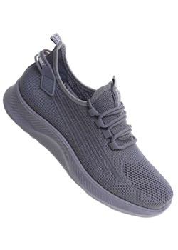 Wkładane męskie szare buty sportowe /B4-1 17760 GF285/ ze sklepu Pantofelek24.pl w kategorii Buty sportowe męskie - zdjęcie 183723332