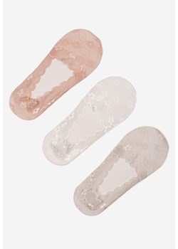 Wielokolorowe Skarpety z Koronki Typu Baletki 3-Pack Lilisea ze sklepu renee.pl w kategorii Skarpetki damskie - zdjęcie 183723642