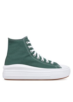 Trampki Converse Chuck Taylor All Star Move Platform A10664C Zielony ze sklepu eobuwie.pl w kategorii Trampki damskie - zdjęcie 183723884