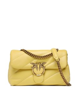 Torebka Pinko Love Classic Puff Cl PE 23 PLTT 100038 A0F2 Żółty ze sklepu eobuwie.pl w kategorii Kopertówki - zdjęcie 183723922