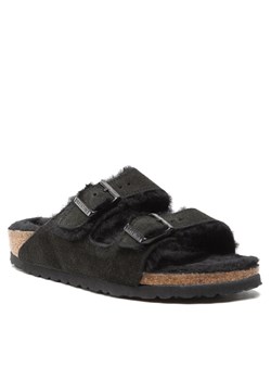 Klapki Birkenstock Arizona Shearling 0752663 Czarny ze sklepu eobuwie.pl w kategorii Klapki damskie - zdjęcie 183723934