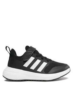 Sneakersy adidas Fortarun 2.0 Cloudfoam Sport Running Elastic Lace Top Strap Shoes IG5387 Czarny ze sklepu eobuwie.pl w kategorii Buty sportowe dziecięce - zdjęcie 183723960