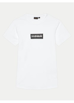 Napapijri T-Shirt S-Chamois NP0A4HYL D Biały Regular Fit ze sklepu MODIVO w kategorii T-shirty chłopięce - zdjęcie 183724920