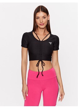 Guess Bluzka Delma V3GP09 KBOA2 Czarny Regular Fit ze sklepu MODIVO w kategorii Bluzki damskie - zdjęcie 183725123