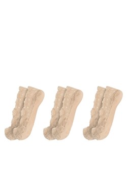Jenny Fairy Zestaw 3 par stopek damskich 4WB-002-AW23 (3-pack) Beżowy ze sklepu MODIVO w kategorii Skarpetki damskie - zdjęcie 183725132
