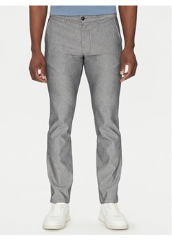 BOSS Spodnie materiałowe 50536834 Szary Slim Fit ze sklepu MODIVO w kategorii Spodnie męskie - zdjęcie 183725242