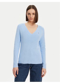 Tommy Hilfiger Sweter WW0WW44452 Niebieski Regular Fit ze sklepu MODIVO w kategorii Swetry damskie - zdjęcie 183725774