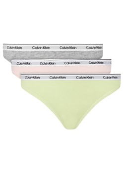 Calvin Klein Underwear Komplet 3 par stringów 000QD5209E Kolorowy ze sklepu MODIVO w kategorii Majtki damskie - zdjęcie 183726082