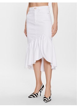 Guess Spódnica jeansowa Marinella W3YD0E D54G2 Biały Regular Fit ze sklepu MODIVO w kategorii Spódnice - zdjęcie 183726411
