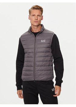 EA7 Emporio Armani Bezrękawnik 8NPQ06 PNGPZ 1992 Szary Regular Fit ze sklepu MODIVO w kategorii Kamizelki męskie - zdjęcie 183726461