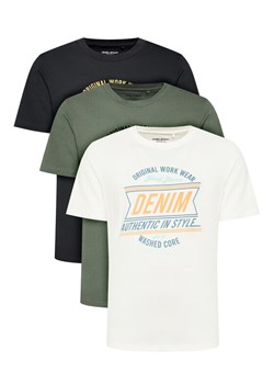 Blend Komplet 3 t-shirtów 20718785 Kolorowy Regular Fit - id: 0000304799709 - marki BLEND - 183726483 Blend Komplet 3 t-shirtów 20718785 Kolorowy Regular Fit ze sklepu MODIVO w kategorii T-shirty męskie - zdjęcie 183726483