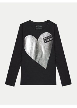 Guess Bluzka J4BI16 J1314 Czarny Regular Fit ze sklepu MODIVO w kategorii Bluzki dziewczęce - zdjęcie 183737153