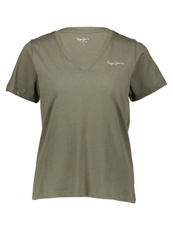 Pepe Jeans Koszulka w kolorze khaki ze sklepu Limango Polska w kategorii Bluzki damskie - zdjęcie 183739504