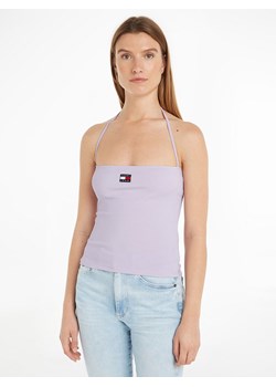 TOMMY JEANS Top w kolorze fioletowym ze sklepu Limango Polska w kategorii Bluzki damskie - zdjęcie 183740090