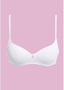Biustonosz dla nastolatek bez cięć z termicznie modelowanymi miseczkami  - POLYAMIDOWY BIAŁY - 65AA biały ze sklepu PH KEY Sp. z o.o.  w kategorii Biustonosze - zdjęcie 183741894