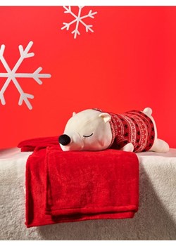 Sinsay - Pluszowy miś polarny z kocem ukrytym w kieszonce na zamek - wielobarwny ze sklepu Sinsay w kategorii Zabawki - zdjęcie 183742422