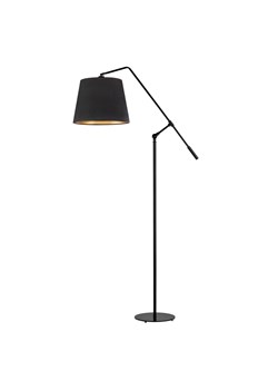 Regulowana lampa stojąca FOYA VELUR na czarnym stelażu ze sklepu Lysne w kategorii Lampy podłogowe - zdjęcie 183742561
