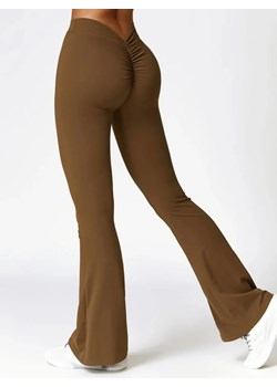 Legginsy sportowe - Brązowy / S ze sklepu Valetta.pl w kategorii Spodnie damskie - zdjęcie 183745892
