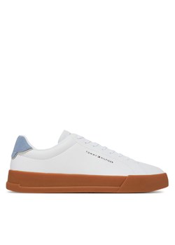 Sneakersy Tommy Hilfiger Th Court Lth Detail Ess FM0FM05367 Biały ze sklepu eobuwie.pl w kategorii Buty sportowe męskie - zdjęcie 183747512