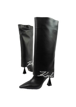 Buty, kozaki Karl Lagerfeld Debut Ii KL32084F0X czarne ze sklepu ButyModne.pl w kategorii Kozaki damskie - zdjęcie 183748331