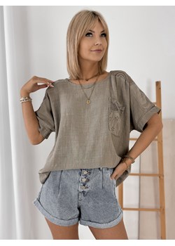bluzka varissa cimnobeżowa one size ze sklepu UBRA w kategorii Bluzki damskie - zdjęcie 183750162