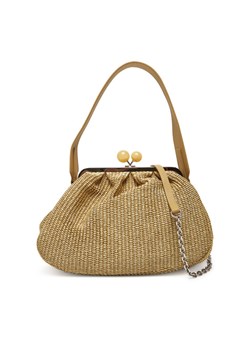 Torebka Weekend Max Mara Fortuna 2515511085650 Beżowy ze sklepu eobuwie.pl w kategorii Kopertówki - zdjęcie 183750700