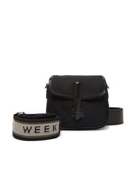 Torebka Weekend Max Mara Gapnew 2515511025650 Czarny ze sklepu eobuwie.pl w kategorii Listonoszki - zdjęcie 183750762