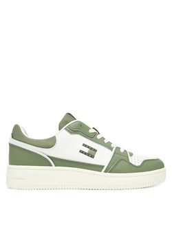 Tommy Jeans Sneakersy Tjm Retro Basket EM0EM01610 Biały ze sklepu MODIVO w kategorii Buty sportowe męskie - zdjęcie 183751422