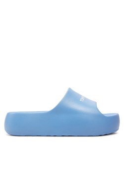 Tommy Jeans Klapki Tjw Chunky Flatform Slide EN0EN02586 Niebieski ze sklepu MODIVO w kategorii Klapki damskie - zdjęcie 183751430