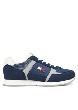Tommy Jeans Sneakersy Tjm Runner Casual EM0EM01590 Granatowy ze sklepu MODIVO w kategorii Buty sportowe męskie - zdjęcie 183751540