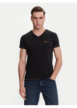 Aeronautica Militare T-Shirt AM1UTI004 Czarny Regular Fit ze sklepu MODIVO w kategorii T-shirty męskie - zdjęcie 183751591